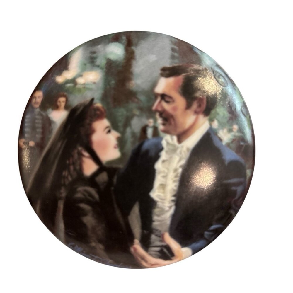 1991 W. J. George Gone With the Wind 2”x3” Music Box William Chambers # 16462C